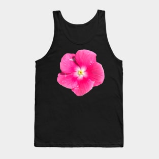 Bright Pink Flower White Yellow Center Tank Top